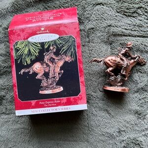 Hallmark Keepsake Pony Express Rider Ornament - Copper